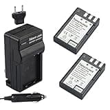 Newmowa EN-EL9/EN-EL9a Replacement Battery (2-Pack) and Charger Kit for Nikon D40, D40X, D60, D3000, D5000