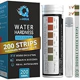 Weaqua Water Hardness Test Kit - DoubleCheck200 Strips with Sample Cup - Hard Water Testing Kit