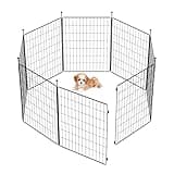 FXW MiniPaws Dog Playpen Designed for Puppies/Small Dogs, Expandable Dog Pen for Indoor/Outdoor Use, 32 inch 8 Panels