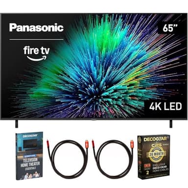 Panasonic TV-65W70BP W70 Series 65 inch LED 4K Ultra HD Smart Fire TV Bundle with 2X 6FT Universal 4K HDMI Cable, Theater Essentials and CPS Exclusive 26 Month Protection Pack (BEACH-CPS-26M1000ATV)