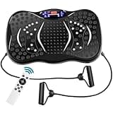 Vibration Plate Exercise Machine, Shaking Whole Body Workout Vibration Platform Lymphatic Drainage, Power Waver Vibrate Stand Machine for Home Fitness Weight Loss (Mini)