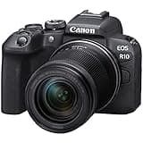 Canon EOS R10 RF-S18-150mm F3.5-6.3 is STM Lens Kit, Mirrorless Vlogging Camera, 24.2 MP, 4K Video, DIGIC X Image Processor, High-Speed Shooting, Subject Tracking, Compact, for Content Creators Black