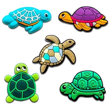 Turtle Shoe Charms, Turtle Croc Charms Pack for Shoe Decoration