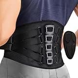 OSK Back Brace for Lower Back Pain Relief with 3D Lumbar Pad,Lumbar Support Belt for Men & Women with 7 Stays,Ergonomic Design and Soft Breathable Material for Work,Herniated Disc,Sciatica(Medium:33.5~41.4Inch)