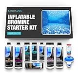 Inflatable Hot Tub Chemical Kit with Bromine Tablets - Inflatable Spa Starter Kit - Convenient Hot Tub Starter Kit & pH Control Kit - AquaDoc Inflatable Spa Chemicals