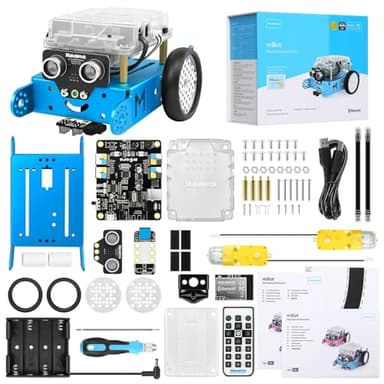 Makeblock mBot Robot Kit, Robotics for Kids Ages 8-12 Learn to Code with Scratch & Arduino, STEM Toys Science Kits for Kids Age 8-12 Boys and Girls Age 8+
