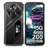 DOOGEE V40 Pro 5G Rugged Smartphone Unlocked with 1.47" Rear Screen,36GB+512GB/TF 2TB Android 14 Rugged Phone,8680 mAh Battery,200MP+32MP,6.78" FHD+ 120Hz IPS Screen,3 Card Slots/Dual Unlock/NFC/WiFi6