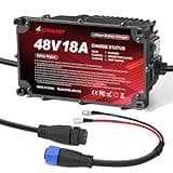 EPOWREY 18AMP Golf Cart Lithium Charger 48 Volt/58.4V (51.2V) LiFePO4 Battery with O-Type Terminal-M8