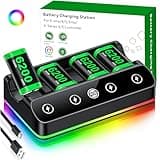 4X 6200mWh Battery Pack Compatible with Xbox One/Series S/X Controller Charging Station【Extended USB C Cable】 Rechargeable Battery Pack Compatible with Xbox Series X Accessories