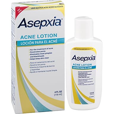 ASEPXIA Acne Astringent Lotion 1.86% Salicylic Acid for Pimples Blackheads Clogged Pores, 4 oz
