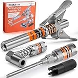 THINKWORK Grease Gun Coupler Set, Double Handle Extra Reach Strong Lock on Greases Gun Couplers with 90°Grease Coupler Adaptor, 12000 PSI Compatible with All Grease Guns 1/8" NPT Grease Gun Fitting