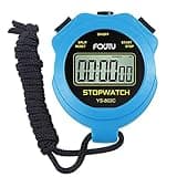 FCXJTU Digital Simple Stopwatch Timer, No Bells, No Alarm, Simple Basic Operation, Silent, Clear Display, ON/Off, Large Display for Running Training Sports Kids Coaches Referees Teachers