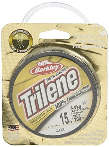 Berkley Trilene Fluorocarbon Professional Grade Filler Spool Fishing Line, Clear, 15 lb./200 yd.