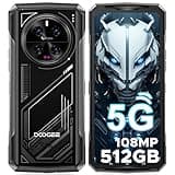 DOOGEE V40 Rugged Smartphone 5G Unlocked,512GB+32GB Rugged Phone,4nm D7300,6.78" FHD+120Hz Rugged Cell Phone,108MP+AI Camera,8680mAh Battery 33W,NFC/5G Dual SIM/WiFi 6E/Face/Fingerprint ID