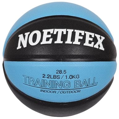 Noetifex Weighted Heavy Basketball 3LBS/2.2LBS 29.5"/28.8" Training Equipment for Indoor & Outdoor – Improve Dribbling, Passing, Handling & Rebounding Skills Weighted Training Basketball (Deflated)