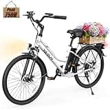 VARUN Electric Bike for Adults - 500W Electric Bicycle Up to 40 Miles, Removable Battery, 7-Speed, and Shock Absorber, Stylish 26" Ebike Suitable for Commuting