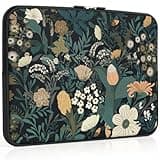 iCasso for MacBook Air 13 inch Sleeve, Latop Sleeve 13 14 inch, Cute Laptop case for MacBook Pro 13.3-14 inch, Slim Protective Tablet Carrying Bag Pouch for Mac Dell Chromebook, HP, Floral