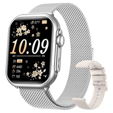 1.83" HD Smart Watch, 30 Days Battery Life, Sleep/Heart Rate/SpO2/Blood Pressure Monitor, Calls/Messages/Notifications, 5ATM 110+ Sports Modes Fitness Tracker Watch, for Women & Men/ Android & iPhone