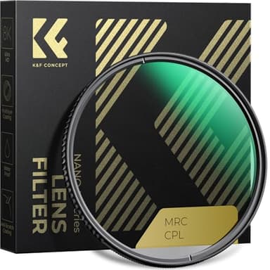 K&F CONCEPT 82mm Circular Polarizers Filter Polarizing Filter 28 Multi-Layer Coated Super Slim High Definition CPL Lens Filter (Nano-X Series)