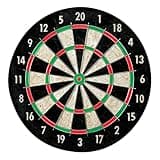 Franklin Sports Bristle Dart Board - Professional Steel Wire Dartboard - Regulation Sized 18" Inch Steel Tip Darts Board - Self Healing Sisal Dartboard for Adults