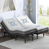 OTDMEL Adjustable Bed Frame Split King with Massage, Electric Bed Base Frame with Adjustable Legs, USB Ports, Wireless Remote, Zero Gravity & Anti-Snore