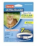 Hartz UltraGuard Flea & Tick Collar for Cats and Kittens, 7 Month Flea and Tick Protection and Prevention, White