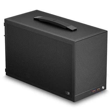 PCCOOLER CPS K101 Mini ITX PC Case, Mesh High Airflow SFF Chassis, Fits 340mm GPU, 3X 12015 Slim Fan Support, Ergonomic Handle, Tool-Free Side Panels, USB 3.0 & Type-C(Pcie Riser Cable Not Included)