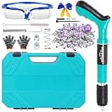 Concrete Nail Gun Kits with 100pcs Nails, 5 Speed Adjustable Manual Steel Nail Gun Tool, Wall Fastening Power Tool, Manual Nail Gun, Wall Anchor Wire Slotting Device Household Woodworking
