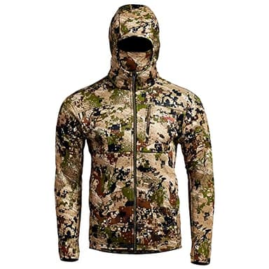 SITKA Traverse Hoodie - Breathable Heavyweight Fleece Mens Camo Sweatshirt, Optifade Subalpine, Extra Large