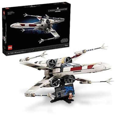 LEGO Star Wars Ultimate Collector Series X-Wing Starfighter Building Set for Adults, Star Wars Collectible for Build and Display with Luke Skywalker Minifigure, Fun Gift Idea for Fans, 75355