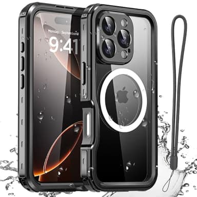 AICase Waterproof Case for iPhone 16 Pro Max(6.9") with MagSafe Snowproof,Dustproof and Shockproof,IP68 Certified Real 360 Full Body Protection Fully Sealed Underwater Cover for iPhone 16 ProMax