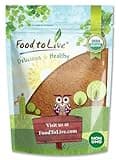Food to Live Organic Cacao Powder, 1 Pounds Certified, Non-GMO, Kosher, Unsweetened, Sirtfood, Bulk