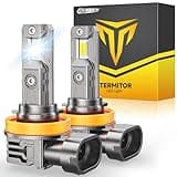 FAHREN H11/H9/H8 light Bulb, [Upgraded & Brightest] 30000LM 800% Super Bright Bulb 1:1 Mini Size No Adapter Required,6500K White, Non-Polarity Plug and Play H11 Fog light bulbs, Pack of 2