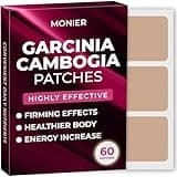 MONIER Garcinia Cambogia Patches (Pack of 60) - 100% Natural Patch for Women and Men - with B12 & Potassium - Energy, Focus & Body Support - Enhanced Formula