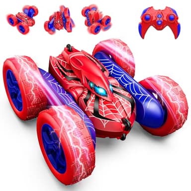Excitobo Remote Control Car,RC Cars Boys Toys for 3 4 5 6 7 8 9 10 11 12 Year Old Boy Double Sided 360°Flip 4WD Rechargeable Drift RC Race Car Birthday Gifts Easter Basket Stuffers for Kids Age 3-12
