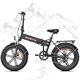 NANROBOT Electric Bike for Adults Electric Bicycles 750W/1000W Peak 48V 13Ah Battery E Dirt Bike Fast 26MPH & 75Miles 20''×4.0" Fat Tire Electric Mountain Bike 7 Speed Foldable Ebike