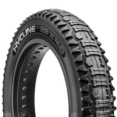 Hycline Ebike Fat Tire: 26x4.0 Inch Heavy Duty Folding Electric Fat Tires Replacement, High-Performance Wear-Resistant Mountain Bicycle Tires, All-Terrain Bike Tires for Street or Trail Riding