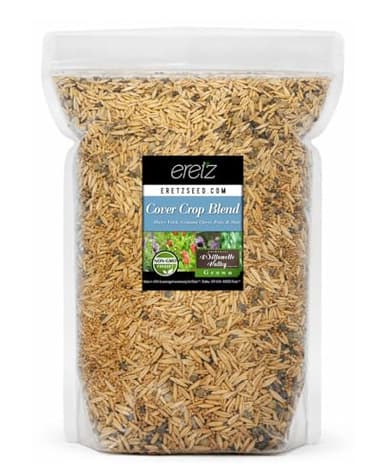 Cover Crop Seed Blend by Eretz (5lb) - Choose Size! Willamette Valley, Oregon Grown, Non-GMO, No Fillers, No Weed Seeds.