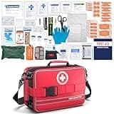 Besst Survivor Comprehensive First Aid Kits- Advanced Trauma Kits with Labeled Compartments, Large Emergencies Medical Kits for Car, Home, Camping and Outdoor Emergencies -324Piece Set