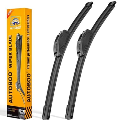 AUTOBOO 26" and 16" Windshield Wipers Blades (Pack Of 2),OEM Quality Premium All-Seasons Wiper blades,Stable and Quiet Armor wiper blades