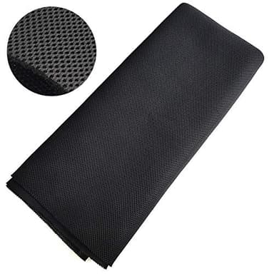 Speaker Grill Cloth Stereo Mesh Fabric for Speaker Repair, Black - 55 x 40 in / 140 x 100 cm