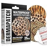 DermaPatch Adhesive Patch – 25 PCS Waterproof Overpatch Covers for CGM Sensors (Libre, Dexcom G6/G7, Stelo, Guardian, Enlite) – Ultra-Thin, No-Glue Center, Long-Fixation, Pre-Cut Paper (Color: Animal)