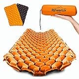 POWERLIX Ultralight Inflatable Camping Sleeping Pad - Camping Mattress for Backpacking, Hiking, Compact Lightweight Air Pad for Camping, Inflation Hand Pump Bag/Repair Kit Included