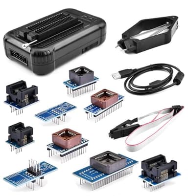 T48 TL866-3G Programmer,TL866II Upgrade Programmer Support 31000+ ICS for SPI/NAND/EMMC/EMCP/Flash/MCU/Tester/TL866CS TL866II Plus +(12 Parts)