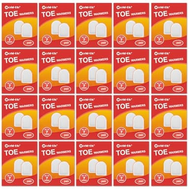 WORLD-BIO Toe Warmers for Feet, Long Lasting Safe Natural Odorless Air Activated Up to 7 Hours of Heat, Disposable Toe Warmers Hot Hands Feet for Men Women, 20 Pairs