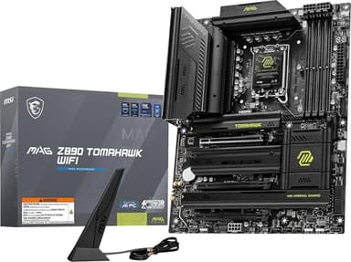 MSI MAG Z890 Tomahawk WiFi Gaming Motherboard (Supports Core Ultra Series 2 Intel Processors, LGA 1851, DDR5, PCIe 5.0, M.2, SATA, 5Gbps LAN, USB Type-C, Wi-Fi 7, Bluetooth 5.4, Thunderbolt 4, ATX)