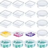 20 Pcs Clear Board Game Tokens Storage Containers Trays Clear Plastic Beads Storage Containers Box Assorted Sizes Storage Boxes Game Components with Lids Pieces, Dice, Tokens, Beads