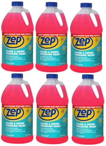 Zep House and Siding Pressure Wash Concentrate Cleaner 64 oz. (Case of 6) ZUVWS64-Formula Designed for Pressure Washer with Downstream Injectors