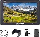 FEELWORLD T7 7 Inch DSLR On Camera Field Monitor Video Assist Full HD 1920x1200 4K HDMI Input Output with Peaking Focus Rugged Aluminum Housing