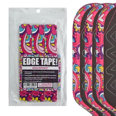 PICKLETECH Pickleball Edge Guard Tape – Pink Unicorn Pattern Edge Tape for Pickleball Paddle - Fit Perfectly Curved Edge - No Wrinkling